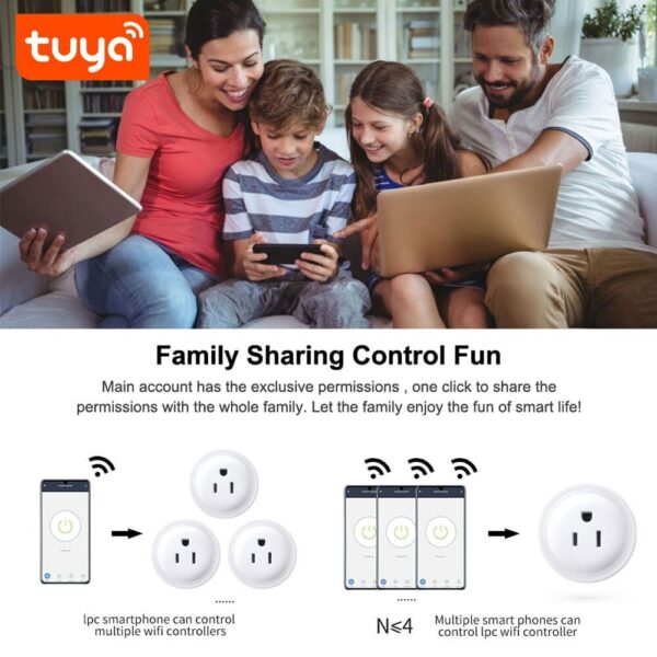 Toma Corriente Inteligente WiFi Tuya Smart - Imagen 8