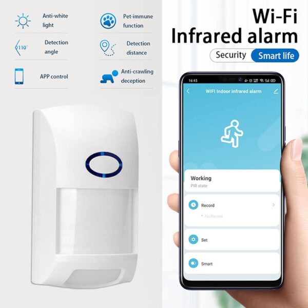 Sensor PIR Anti-mascotas WiFi Tuya Smart - Imagen 9