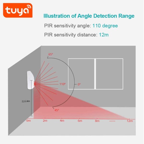 Sensor PIR Anti-mascotas WiFi Tuya Smart - Imagen 11