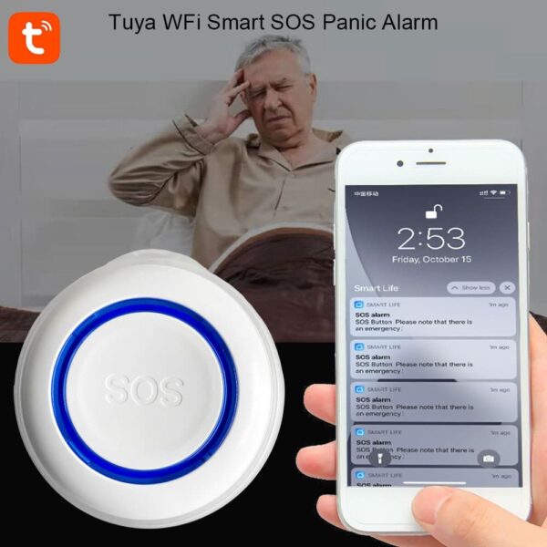 Botón emergencia RF WiFi Tuya Smart - Imagen 5