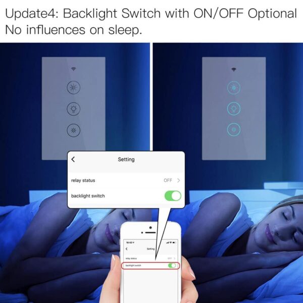 Interruptor de pared dimmer WiFi Tuya Smart - Imagen 11