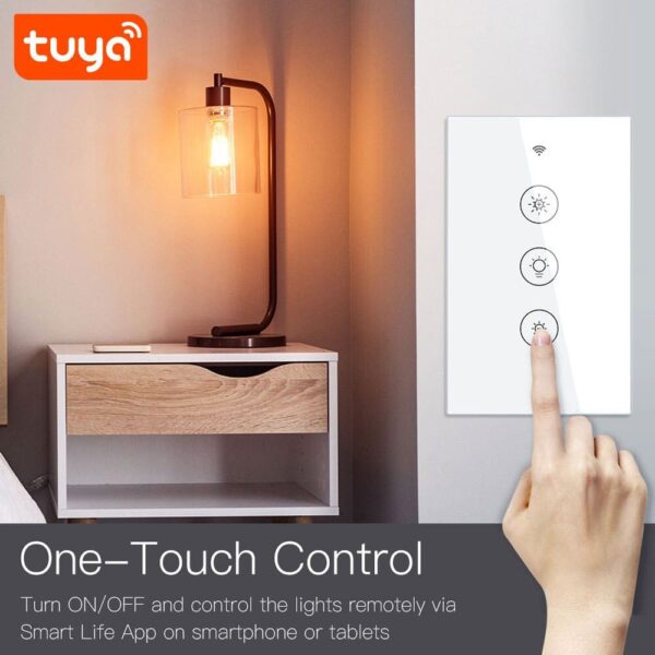 Interruptor de pared dimmer WiFi Tuya Smart - Imagen 12