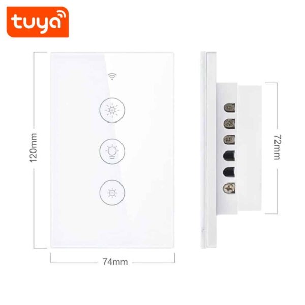 Interruptor de pared dimmer WiFi Tuya Smart - Imagen 5