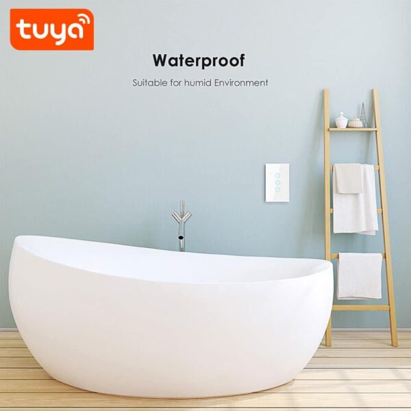 Interruptor de pared triple botón WiFi Tuya Smart - Imagen 9