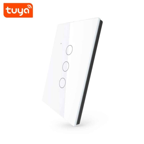 Interruptor de pared triple botón WiFi Tuya Smart - Imagen 2