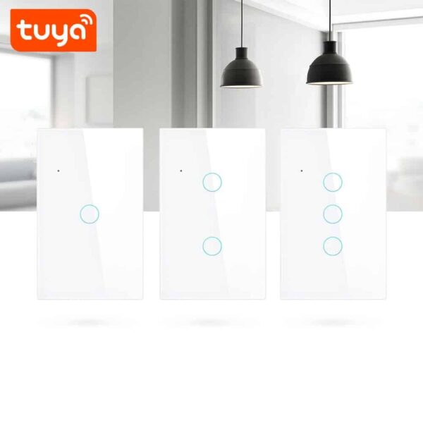 Interruptor de pared triple botón WiFi Tuya Smart - Imagen 6